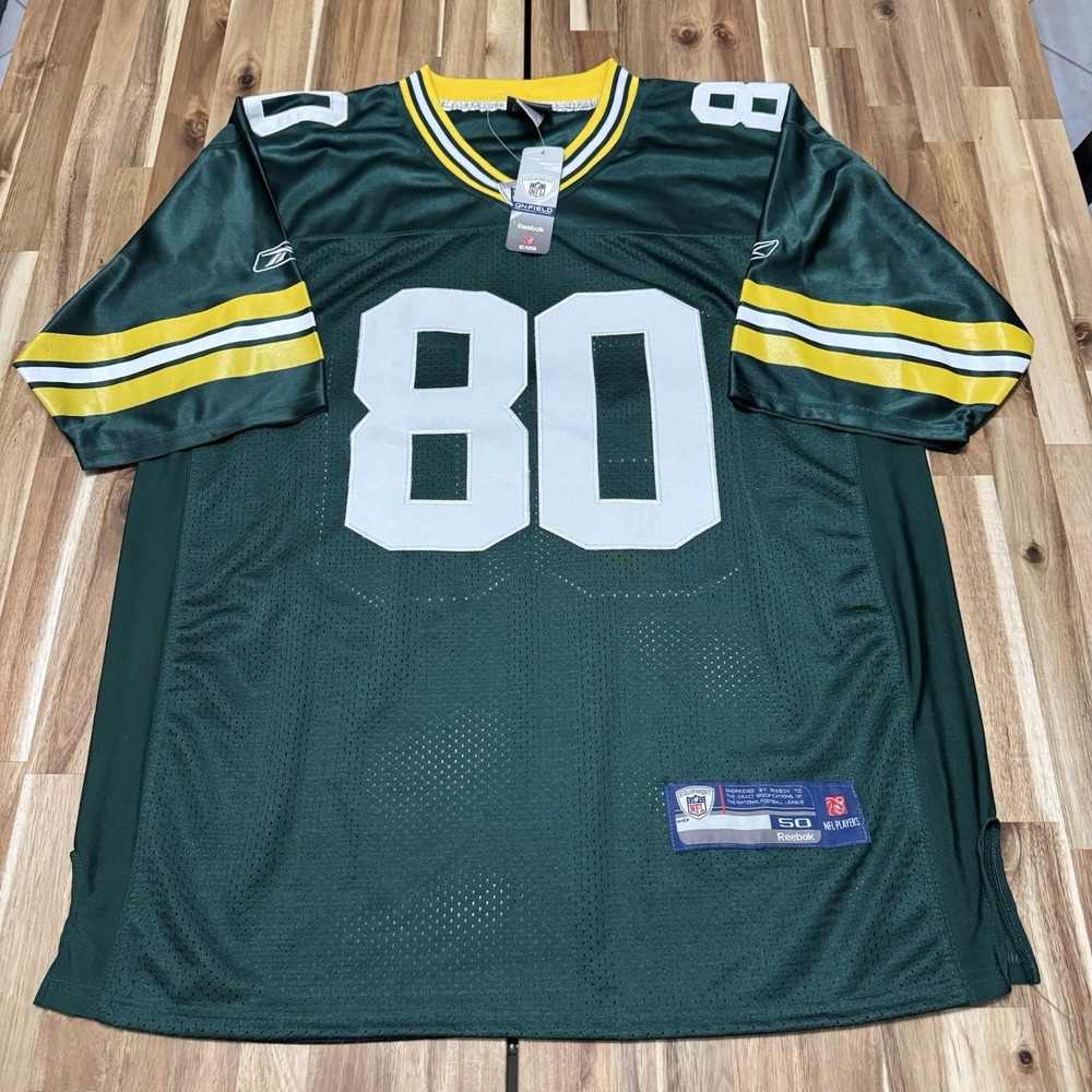 Donald Driver Jersey‎ Mens 50 Reebok Green Bay Packers Authentic Stitched NWT